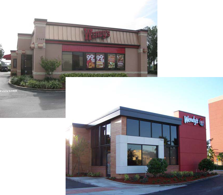 wendys building remodel picture
